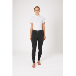 Pantaloni da equitazione a grip integrale Meghan B Vertigo a vita alta donna Nero