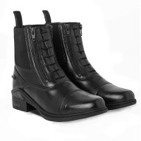 Stivali Horze in pelle Horze Kingston con doppia cerniera da donna Nero Stivali Horze in pelle Horze Kingston con doppia cerniera da donna Nero
