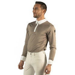 Polo da uomo Bankso a maniche lunghe Flags & Cup