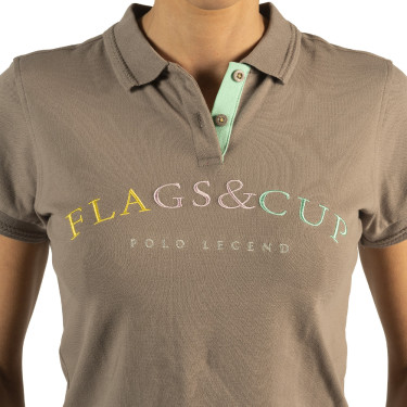 Polo enfant Kalamata Flags & Cup Bleu marine