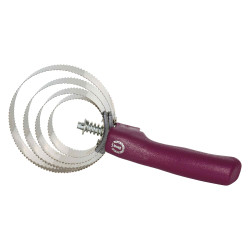 Curry comb metallica rotonda con manico Imperial Riding Fiore scuro Rosa Curry comb metallica rotonda con manico Imperial Riding Fiore scuro Rosa