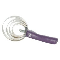 Curry comb metallica rotonda con manico Imperial Riding Mora Bordeaux