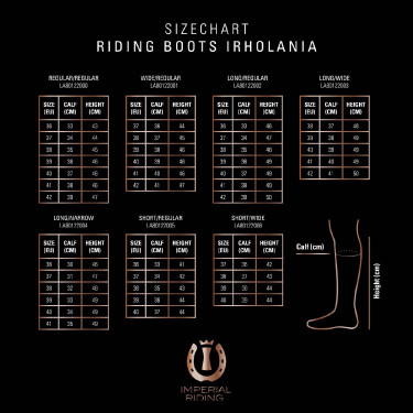 Bottes d'équitation Imperial Riding Olania Longue/Étroite Marine / fleur