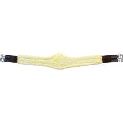 Sottopancia anatomico in cuoio con montone T de T Havana scuro Sottopancia anatomico in cuoio con montone T de T Havana scuro
