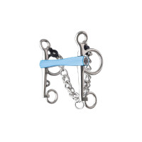 Morso pelham Metalab Flexi diritto con aste lunghe Blu Morso pelham Metalab Flexi diritto con aste lunghe Blu