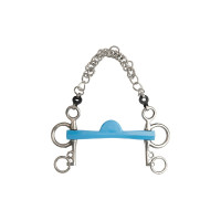 Morso pelham Metalab Flexi mezzaluna con aste corte Blu