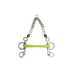 Filet pelham Metalab Flexi Soft diritto con aste corte