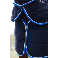 Sottocoperta da scuderia con collo Horze Glasgow 250 g Blu scuro Sottocoperta da scuderia con collo Horze Glasgow 250 g Blu scuro