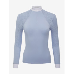 Polo da concorso LeMieux Olivia a maniche lunghe Nebbia Blu