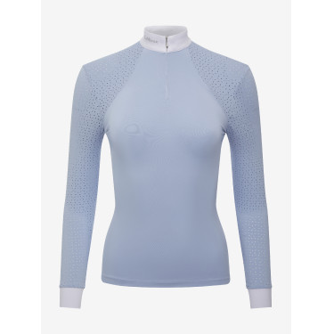 Polo da concorso LeMieux Olivia a maniche lunghe Nebbia Blu