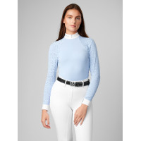 Polo da concorso LeMieux Olivia a maniche lunghe Bianco
