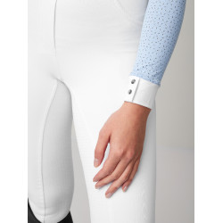 Polo da concorso LeMieux Olivia a maniche lunghe Nebbia Blu