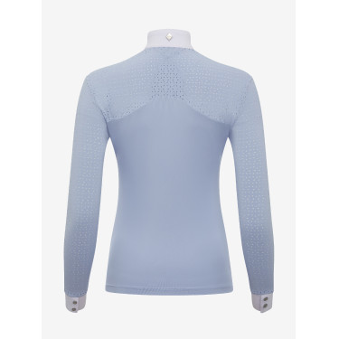 Polo da concorso LeMieux Olivia a maniche lunghe Nebbia Blu