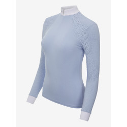 Polo da concorso LeMieux Olivia a maniche lunghe Nebbia Blu