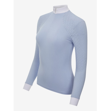 Polo da concorso LeMieux Olivia a maniche lunghe Nebbia Blu