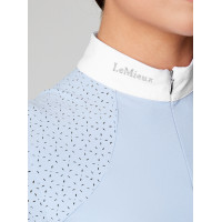 Polo da concorso LeMieux Olivia maniche corte Blu navy