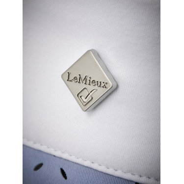 Polo da concorso LeMieux Olivia maniche corte Nebbia Blu