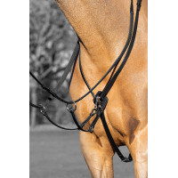 Martingala ad anelli Kudos LeMieux Nero / argento Martingala ad anelli Kudos LeMieux Nero / argento