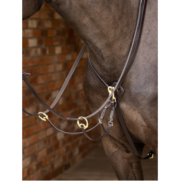 Martingala ad anelli Kudos LeMieux Marrone / ottone