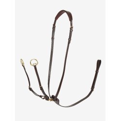 Martingala ad anelli Kudos LeMieux Avana / ottone Marrone Martingala ad anelli Kudos LeMieux Avana / ottone Marrone