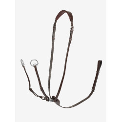 Martingala ad anelli Kudos LeMieux Havana / argento Marrone