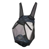 Maschera anti-mosche Visor-Tek Camo con copriorecchie Blu