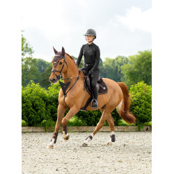 Tappetino LeMieux Puissance Suede Close Contact Square Marrone