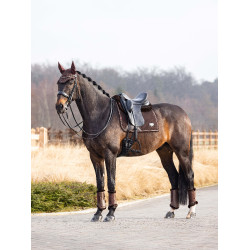 Sottosella LeMieux Puissance Suede Dressage Square Marrone Sottosella LeMieux Puissance Suede Dressage Square Marrone