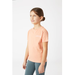 T-shirt Calina con ricamo Horze bambino Rosa gambero T-shirt Calina con ricamo Horze bambino Rosa gambero