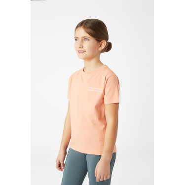T-shirt Calina con ricamo Horze bambino Rosa gambero T-shirt Calina con ricamo Horze bambino Rosa gambero
