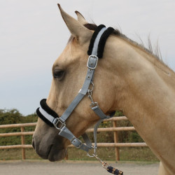 Capezzina in montone sintetico T de T Grigio / nero