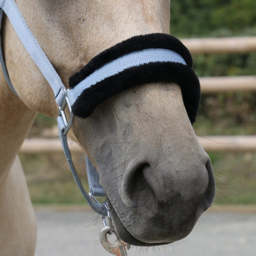 Capezzina in montone sintetico T de T Grigio / nero