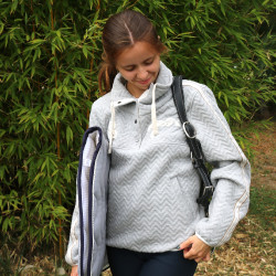 Felpa Pénélope Pépita Grigio Felpa Pénélope Pépita Grigio