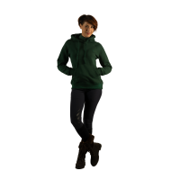 Felpa comfort da donna Lavia Flags & Cup Verde scuro