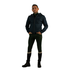 Felpa con zip da uomo bicolore Sauvo Flags & Cup