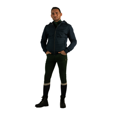 Felpa con zip da uomo bicolore Sauvo Flags & Cup