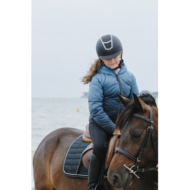 Piumino Equithème Laura bambino Turchese Blu Piumino Equithème Laura bambino Turchese Blu