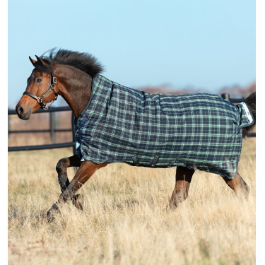 Coperta Horseware Rhino Wug Vari-Layer 450g Verde a quadri / blu navy Coperta Horseware Rhino Wug Vari-Layer 450g Verde a quadri / blu navy
