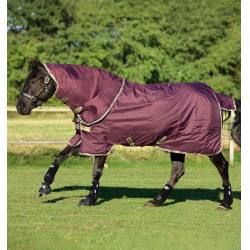 Coperta Horseware Amigo Hero Ripstop Plus con copricollo 0g Fico / blu navy