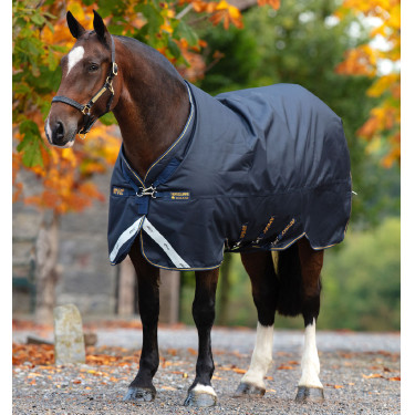 Coperta Horseware Amigo Bravo 12 XL 250g Marina / blu scuro / oro Blu marino