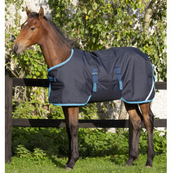 Couverture poulain Horseware Amigo Ripstop Foal 200g Marine / bleu électrique Couverture poulain Horseware Amigo Ripstop Foal 200g Marine / bleu électrique