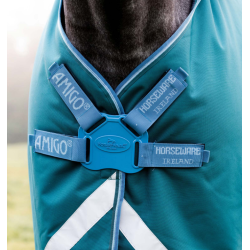 Coperta Horseware Amigo Bravo 12 Plus Disc con copricollo 100g Coperta Horseware Amigo Bravo 12 Plus Disc con copricollo 100g