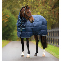 Coperta Horseware Amigo Insulator Plus 350g con copricollo Blu marino / blu marino / bianco