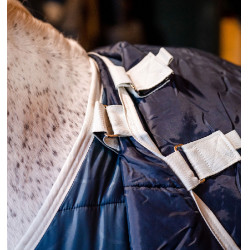 Liner Horseware 400g Eco Sarcelle eco print / grigio Blu