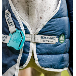 Liner Horseware 400g Eco Sarcelle eco print / grigio Blu