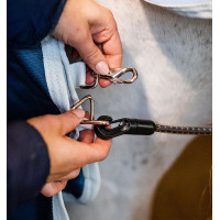 Liner Horseware 300g Eco Sarcelle eco print / grigio Blu Liner Horseware 300g Eco Sarcelle eco print / grigio Blu