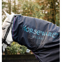 Copertura da equitazione Horseware Rambo Mack in a Sack Marino / bordeaux Blu