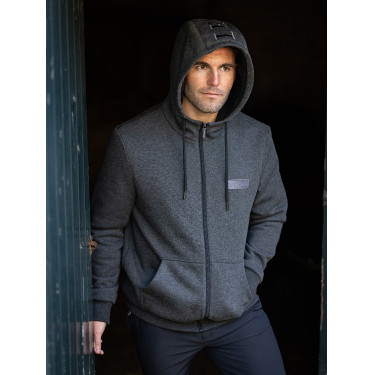 Felpa con cappuccio da uomo LeMieux in pile con zip Felpa con cappuccio da uomo LeMieux in pile con zip
