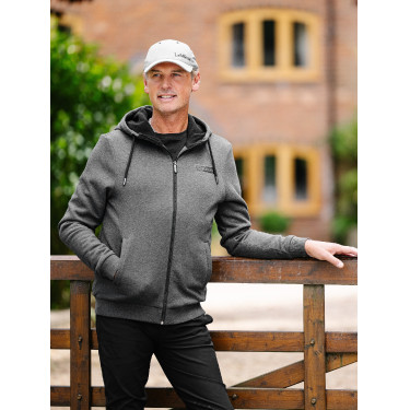 Felpa con cappuccio da uomo LeMieux in pile con zip Felpa con cappuccio da uomo LeMieux in pile con zip