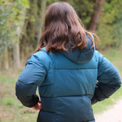 Piumino Equithème Laura bambino Turchese Blu Piumino Equithème Laura bambino Turchese Blu